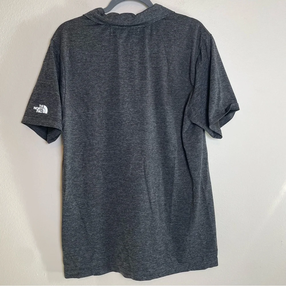 The North Face Polo Short Sleeve Collared Heathered Gray